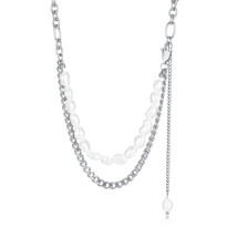 Light Luxury, High-End Natural Freshwater Pearl Necklace, Women&#39;s Jewelry, Simpl - £12.78 GBP