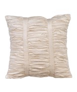 Textured Pintucks Velvet Ivory Pillows Cover, Soft Ivory Beauty, 16&quot;x16&quot; - €46,15 EUR+