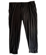 Live 2Lounge Black Knit Pull On Jogger Pants size 3X - $19.71 CAD