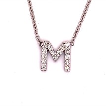 Authenticity Guarantee

Diamond Letter &quot;M&quot; Pendant Necklace 18&quot; 14k WG 0... - €467,83 EUR