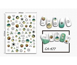 Nail art 3D stickers decal Moon stars parade of planets arrows triangle CA477 - $3.29
