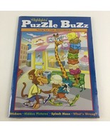 Highlights Puzzle Buzz Educational 2 Book Lot Sticker Hidden Pictures Ne... - $21.73