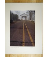 Tom Adams Photography Larwood Covered Bridge Linn County Oregon Photo Ar... - £22.56 GBP