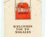 LA Roca Bar Restaurant Advertising Card Nogales Sonora Mexico - $17.82