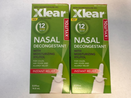 XLEAR NASAL DECONGESTANT 2 PACK .5 OZ EACH 03/2028 NEW - $15.83
