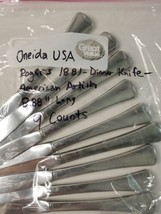 Oneida USA Rogers 1881 Dinner Butter Knife 9 Count 8.88&quot; long American A... - $14.30