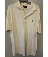 Men Polo Ralph Lauren Short Sleeve Button Polo Shirt Size XXL-Solid White - $471.77 MXN