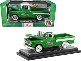 1958 Chevrolet Apache Cameo Pickup Truck Green with White Top and White Stripes - £36.60 GBP