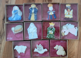ELEVEN CAROL JONES Christmas NATIVITY Ornaments NEW WITH BOXES #2 - £27.11 GBP