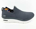 Skechers Go Walk Hyper Burst Manchester Charcoal Mens Size 9.5 Slip On S... - $64.95