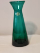 Teal Green Cavalier Glass Vase Pan American International - £25.56 GBP