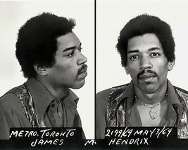 JIMI HENDRIX MUG SHOT 8X10 PHOTO MUSIC POP ROCK &amp; ROLL PICTURE - £3.94 GBP