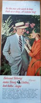 Balanced Tailoring Makes Timely Clothes Advertisement Print Ad Art 1950s - £6.36 GBP