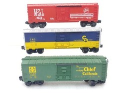 3 Lionel Trains Boxcars All C-7 O Gauge - £22.31 GBP