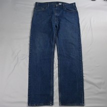 Vtg 1999 Levis 38 x 34 505 Regular Fit Straight Leg Dark Wash Denim Jeans - £23.29 GBP
