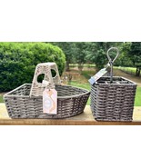 TUG BOAT SHAPED NANTUCKET SERVING BASKET &amp; UTENSIL HOLDER SUMMER BEACH N... - £47.70 GBP