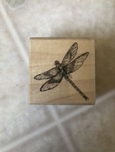 Intricate Dragonfly Bug Insect Stampabilities D1042 Wood Rubber Stamp - £14.44 GBP