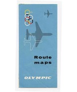 Olympic Airways Route Maps 1960 - £30.26 GBP