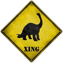 Brontosaurus Xing Novelty Mini Metal Crossing Sign - £13.30 GBP