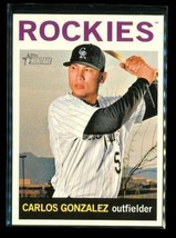 2013 Topps Heritage Baseball Trading Card #466 Carlos Gonzalez Colorado Rockies - £6.70 GBP