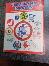 1974 Cleveland Indians Official Program and Souvenir Magazine - £11.86 GBP