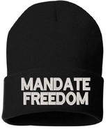 MANDATE FREEDOM Embroidered Winter hat - Various Colors, Beanie or Cuff ... - $23.99