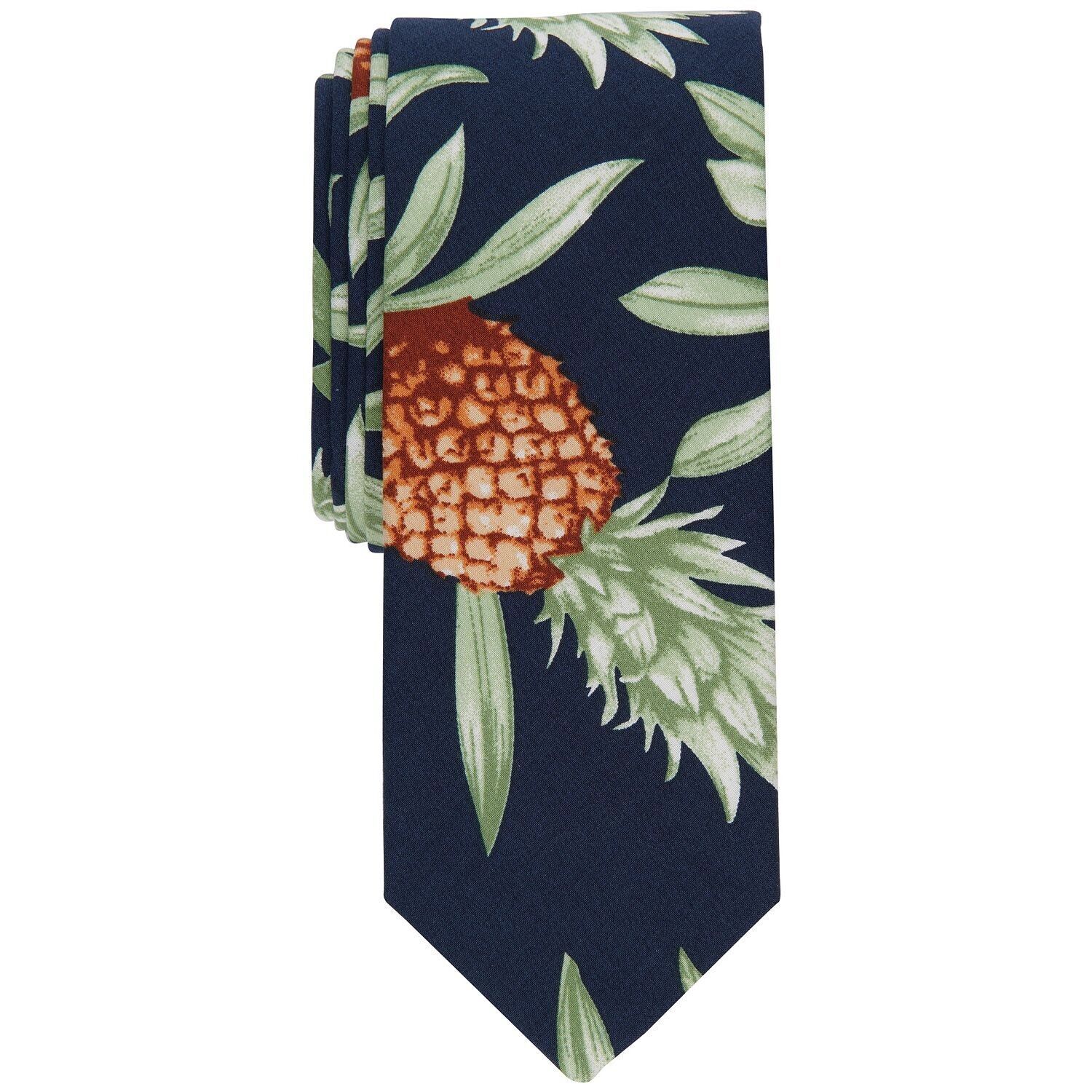 Bar III Men&#39;s Suttom Skinny Pineapple Tie Green OS B4HP - $8.95