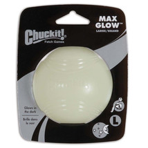 Chuckit! Max Glow Ball Dog Toy White 1ea/LG - £13.41 GBP