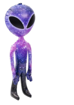 2 LARGE GALAXY 36 INCH ALIEN BLOW UP TOY inflatable ufo inflate aliens a... - $12.29