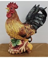 Vintage Fitz &amp; Floyd Figural Rooster Country Gourmet Pitcher Centerpiece... - $75.64