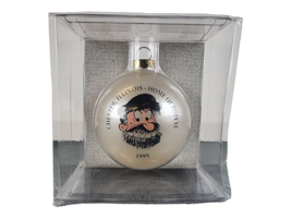 1999 Chester Illinois Il Home Of Popeye The Sailor Man White Christmas Ornament - £10.32 GBP