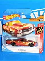 Hot Wheels 2019 Short Card HW Flames #8 &#39;71 El Camino Satin Dark Red w/ ST8s - £2.37 GBP