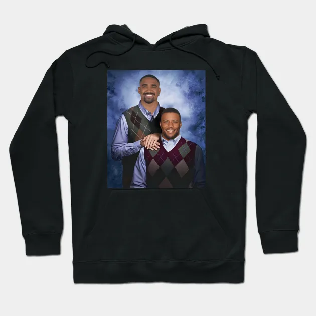 Philadelphia Football Jalen Hurts Saquon Barkley Step Brothers Hoodie - $681.00 MXN