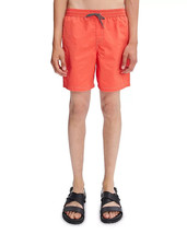 A.P.C. Men&#39;s Louis Solid Regular Fit Swim Trunks in Coral-2XL - £67.69 GBP