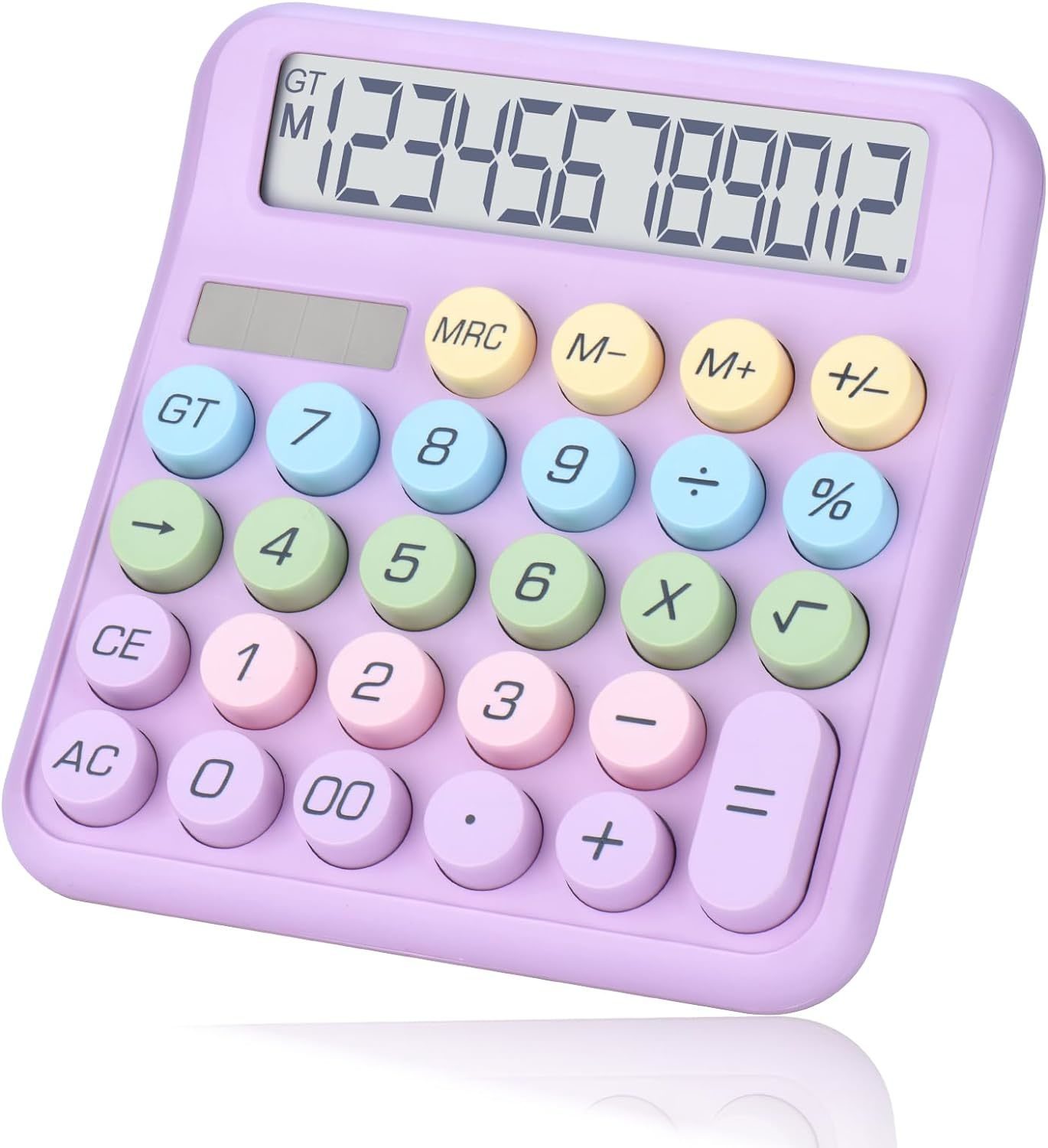 Desktop Calculator 12 Digit,Dual Solar Power And Battery,And Lcd Display... - $29.99
