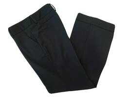 Merona black wide leg cuffed trousers Dress Pants Women’s size 6 - £11.79 GBP