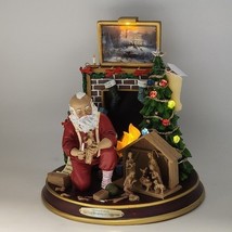 Bradford Exchange Thomas Kinkade &quot;The True Meaning of Christmas&quot; Santa W... - $641.66 MXN