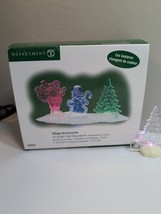 Dept. 56 #800003 Village Accessories Lit Acrylic Yard Decorations Works - $564.50 MXN
