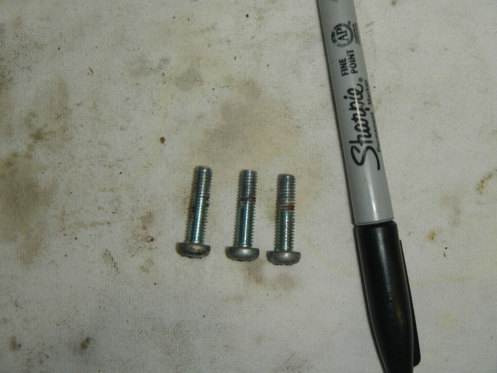Rear Engine motor oil pump cover mount screws 1978 79 Yamaha DT100 DT 10... - $6.01