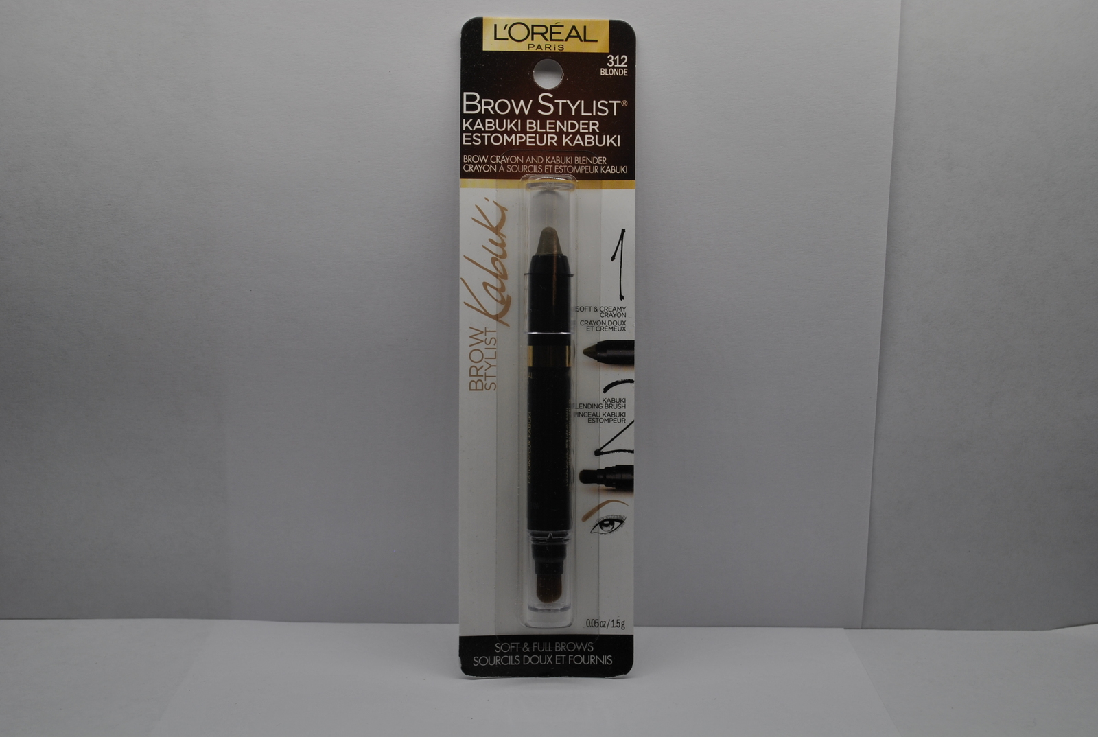 L&#39;Oréal Paris Brow Stylist Kabuki Blender Brow Crayon - 312 Blonde 0.05 oz - $29.99