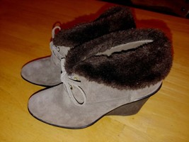 B. MARKOWSKI LADIES BROWN WEDGE ANKLE BOOTS-7.5M- &quot;NELLIE&quot;-GENTLY WORN-CUTE - €7,45 EUR