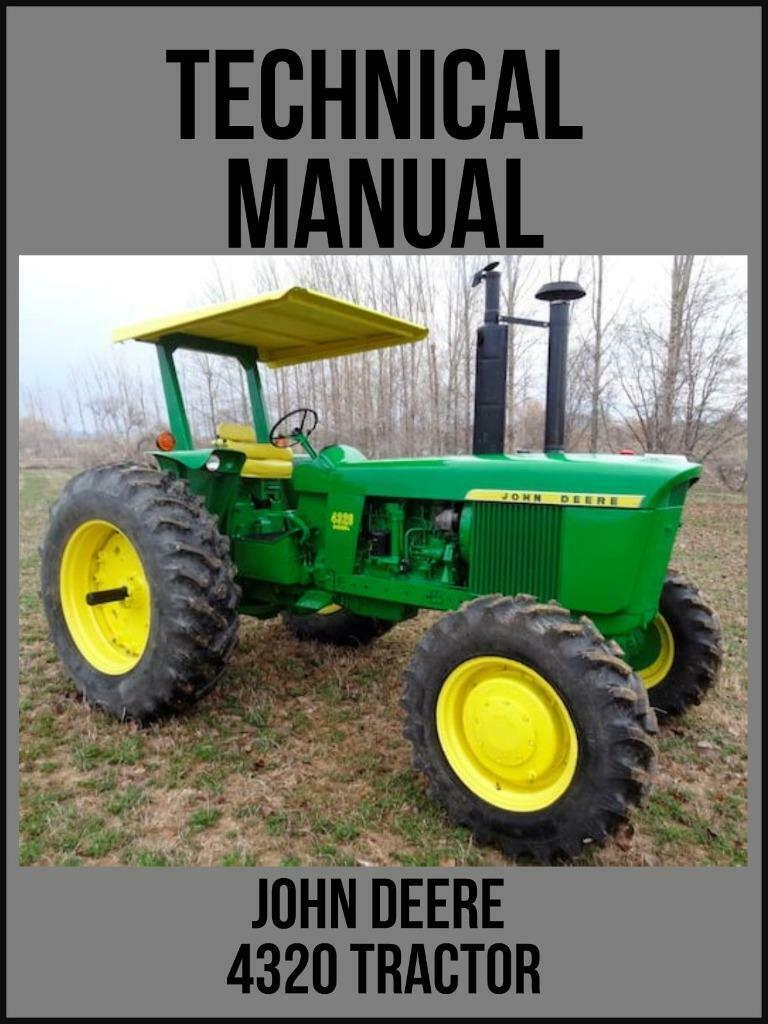 John Deere 4320 Tractor Technical Manual TM1029 On USB Drive - $18.00