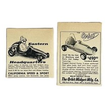 1959 Midget Race Car Bodies Print Ad Orbit Cal Speed Hot Hot Racing Spee... - $9.47