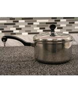 FARBERWARE Aluminum Clad Stainless Steel 2 Quart Sauce Pan with Lid. - $20.00