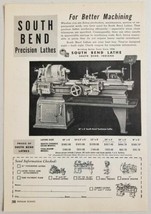1950 Print Ad South Bend Precision Toolroom Lathes South Bend,Indiana - £9.16 GBP