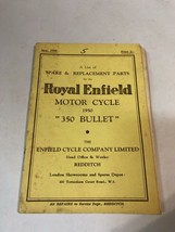 1950 Royal Enfield 350 Bullet Parts List Diagram Book - $69.29