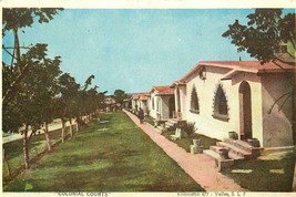 DB Mexico Postcard O345 Colonial Courts Tourist Camp Motel Cabins Ciudad Valles - £5.18 GBP