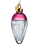 Waterford Crystal Lismore Faith Drop Bauble Ornament Cranberry 2021 #105... - £63.75 GBP