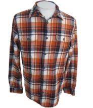 Sonoma Men flannel shirt PLAID long sleeve button up p2p 23.5 cotton Modern Fit  - £14.79 GBP