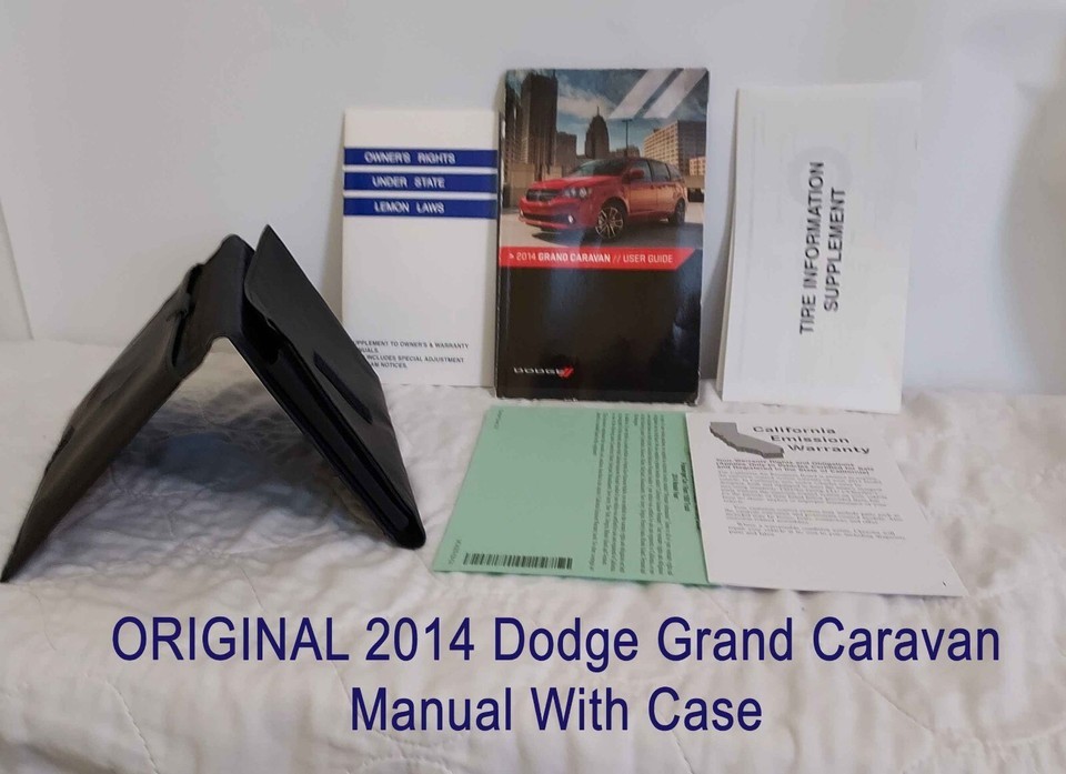 2014 Dodge Grand Caravan User Guide with case and 4 supplements - $22.05